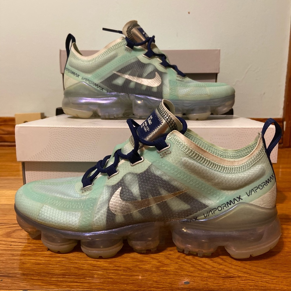 blue and white vapormax